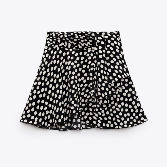 ZARA WOMEN POLKA DOT MINI SKIRT, UNUSED! - Picture 2 of 2
